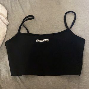 White Fox No Contest Black Crop